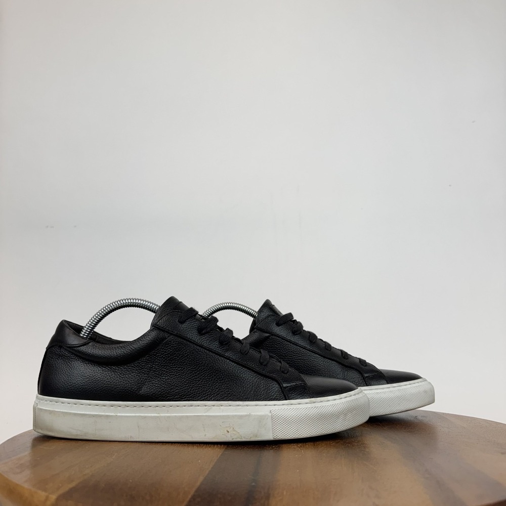Mens To Boot New York Sierra Black Leather Comfort Casual Sneakers Shoe Size 9.5